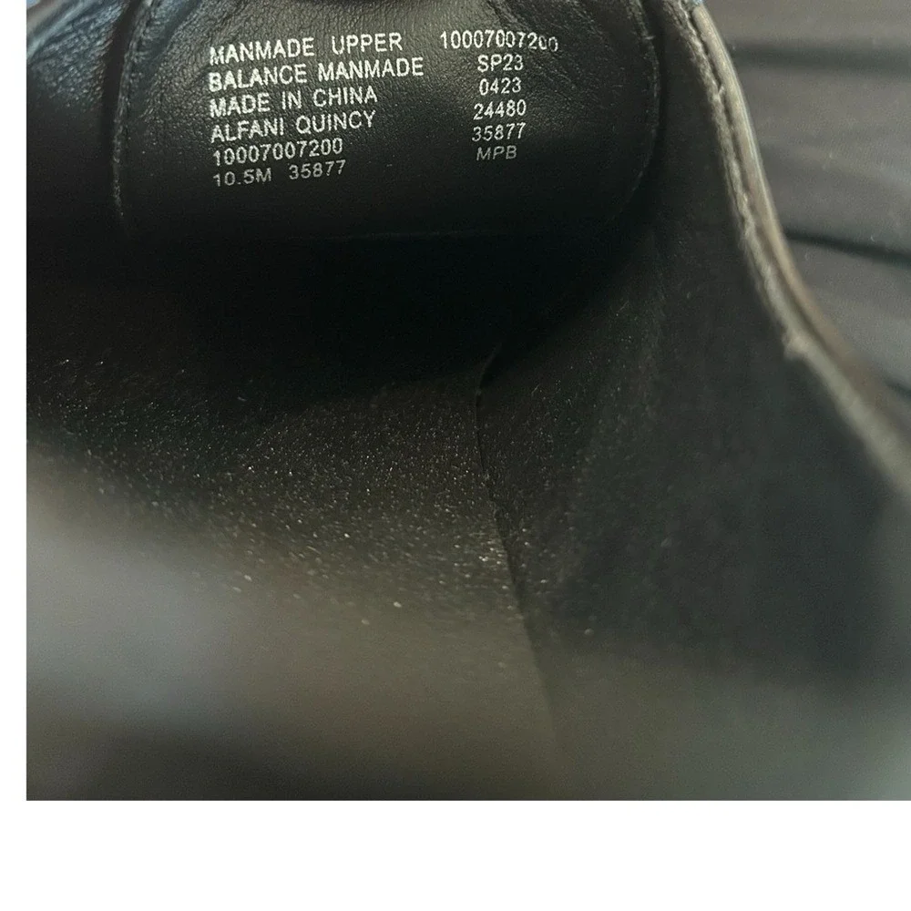 Alfani Men's Black Oxford Shoe Size 10.5M w/Memory Foam - Excellent Condition